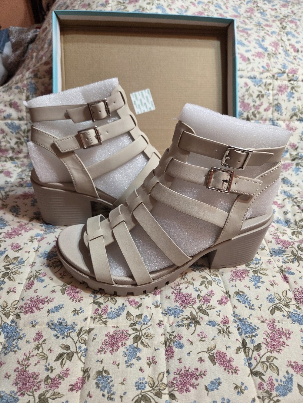Soda Nude PU Sandals - D-Nude